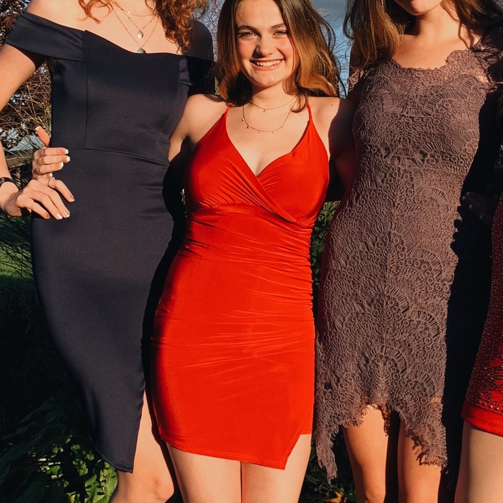 Hot Red Mini Dress